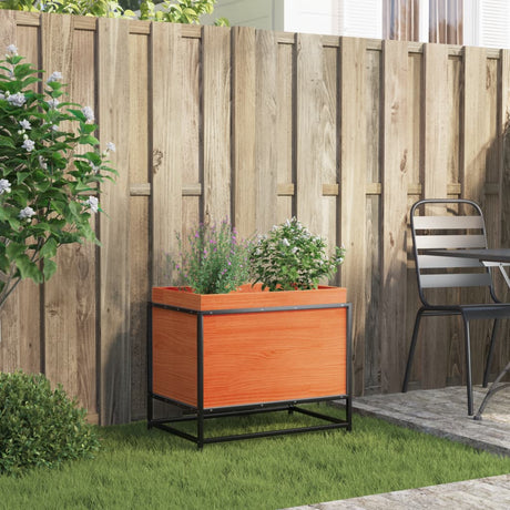 Vidaxx plantekasse 60x40x50 cm massiv fyrretræ, vask brun