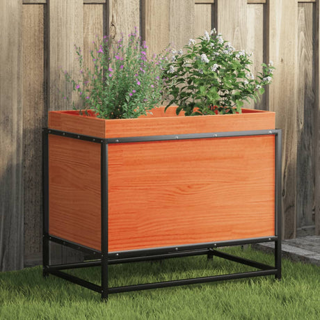 Vidaxx plantekasse 60x40x50 cm massiv fyrretræ, vask brun