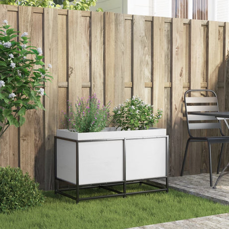 Vidaxx plantekasse 80x40x50 cm massiv fyrretræ hvid