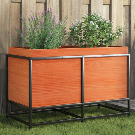 Vidaxx plantekasse 80x40x50 cm massiv fyrretræ, vask brun