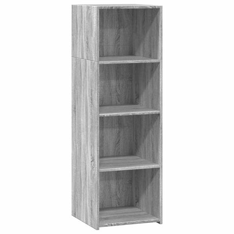 Vidaxl hoge kast 40x41x124 cm bewerkt hout grijs sonoma eikenkleurig