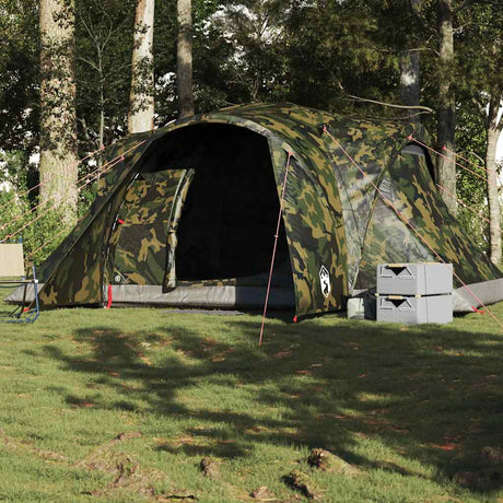 VidaXL kuppeltelt 6-personers vandtæt camouflage