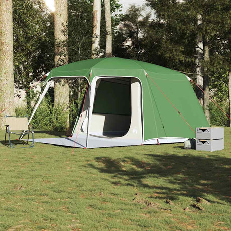 VidaXL campingtelt med verandakuppel 5-personers vandtæt grønt