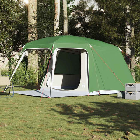 VidaXL campingtelt med verandakuppel 5-personers vandtæt grønt