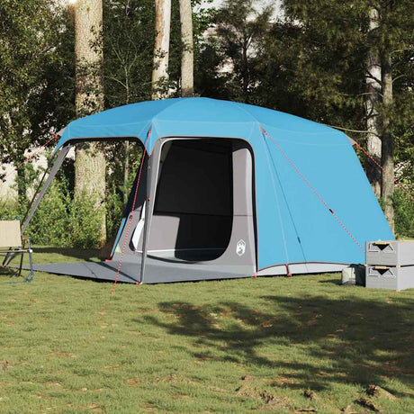 VidaXL campingtelt med verandakuppel, 5-personers vandtæt, blå