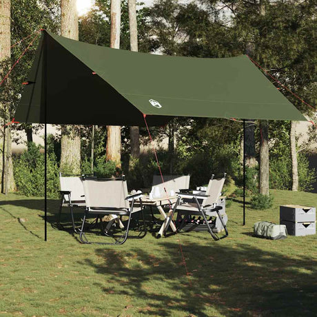 Vidaxx campingfortelt vandtæt 438x376x212 cm olivengrøn