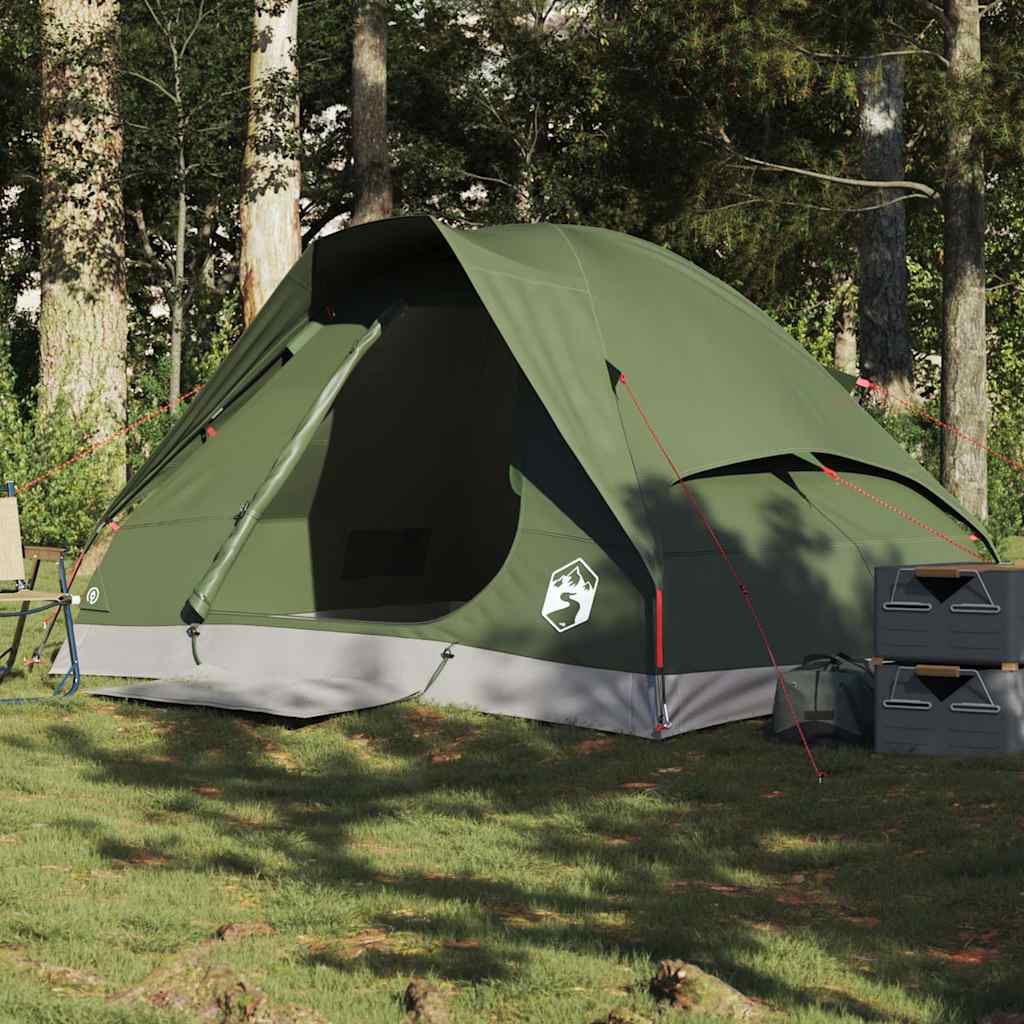 VidaXL kuppeltelt 2-personers vandtæt olivengrøn