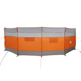 VidaXL forrude camping vandtæt 510x153 cm grå og orange