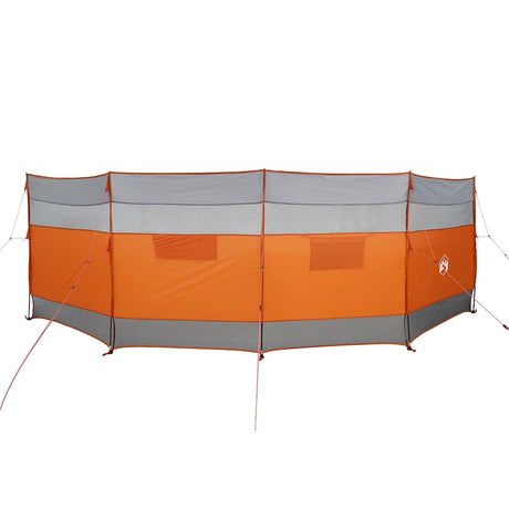 VidaXL forrude camping vandtæt 510x153 cm grå og orange