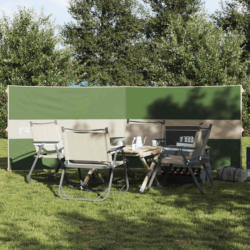 VidaXL forrude camping vandtæt 344x120 cm grøn