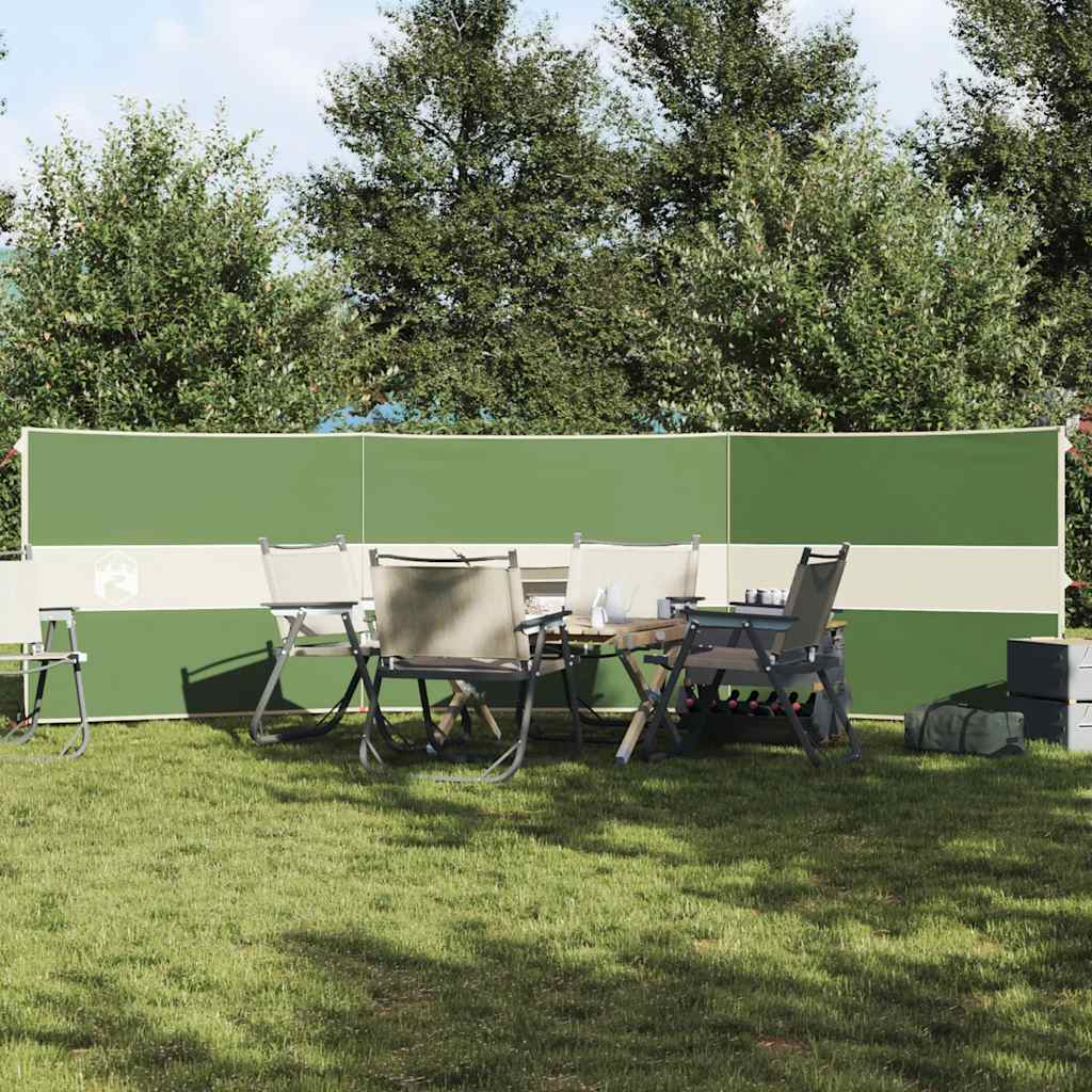 VidaXL forrude camping vandtæt 490x123 cm grøn