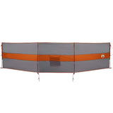 VidaXL forrude camping vandtæt 490x123 cm grå og orange