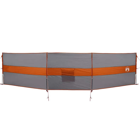 VidaXL forrude camping vandtæt 490x123 cm grå og orange
