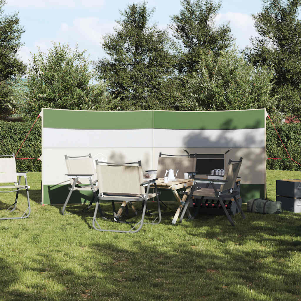VidaXL forrude camping vandtæt 340x130 cm grøn