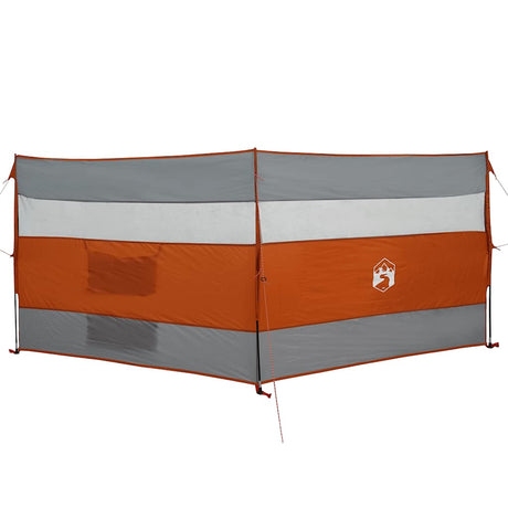 VidaXL forrude camping vandtæt 340x130 cm grå og orange
