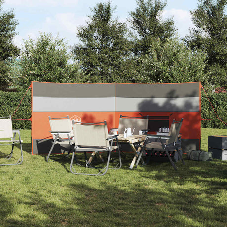 VidaXL forrude camping vandtæt 340x130 cm grå og orange