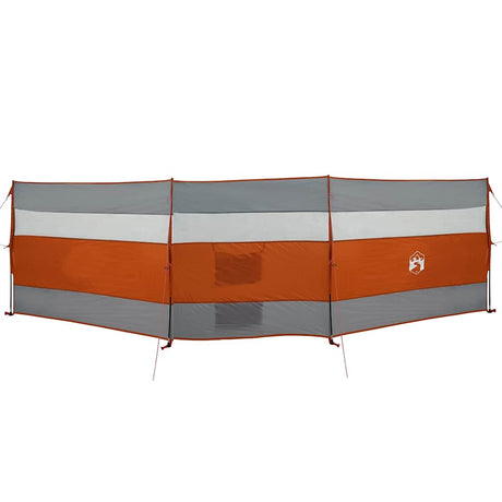 Vidaxx camping forrude vandtæt 508x130 cm grå og orange