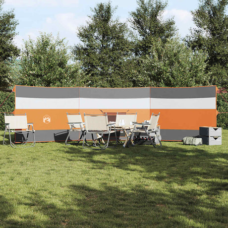 Vidaxx camping forrude vandtæt 508x130 cm grå og orange