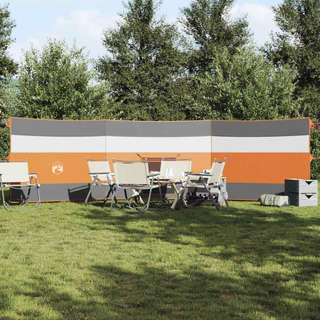 Vidaxx camping forrude vandtæt 508x130 cm grå og orange