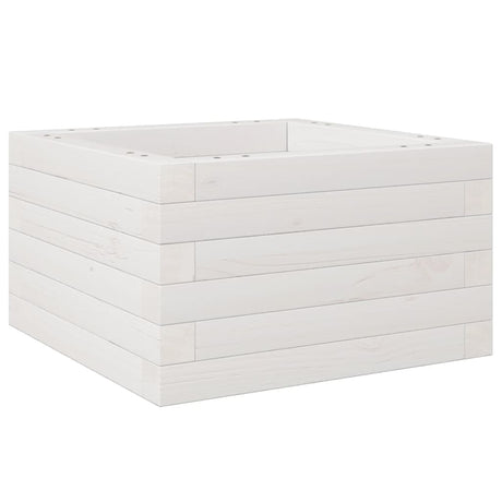 Vidaxx plantekasse 40x40x23 cm massiv fyrretræ hvid