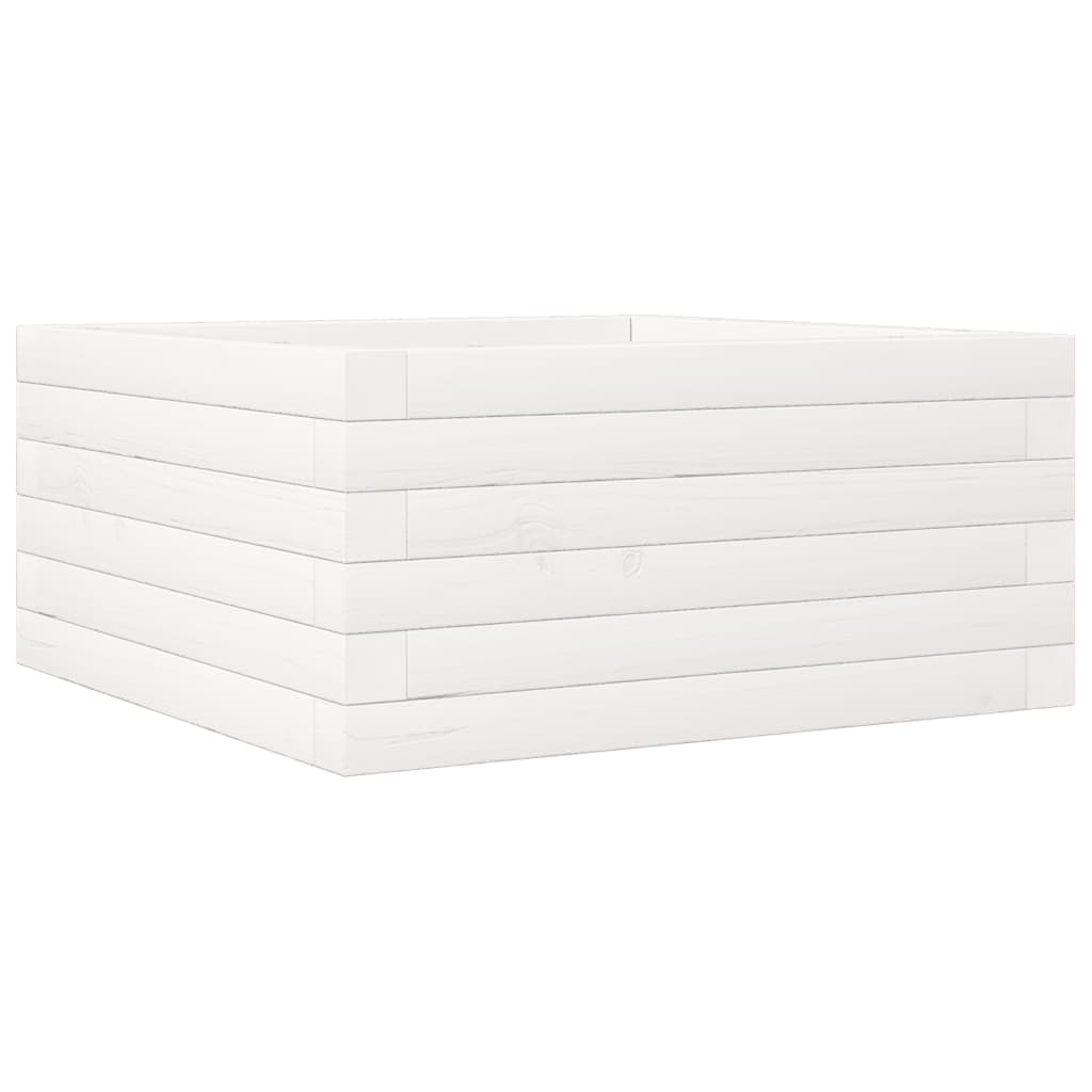 Vidaxx plantekasse 50x50x23 cm massiv fyrretræ hvid