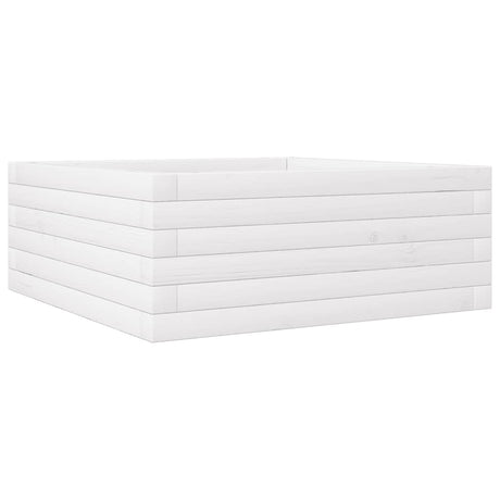 Vidaxx plantekasse 60x60x23 cm massiv fyrretræ hvid