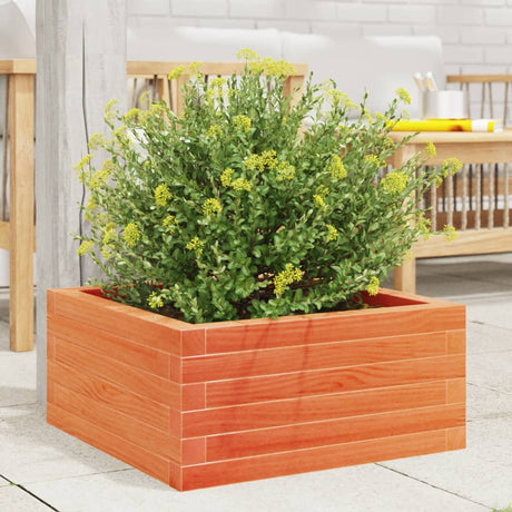 Vidaxx plantekasse 60x60x23 cm massiv fyrretræ, vask brun