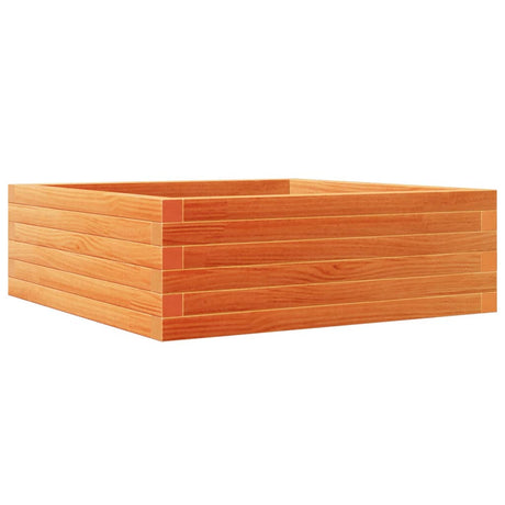 Vidaxx plantekasse 70x70x23 cm massiv fyrretræ, vask brun