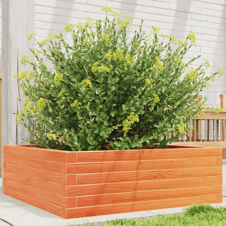 Vidaxx plantekasse 70x70x23 cm massiv fyrretræ, vask brun