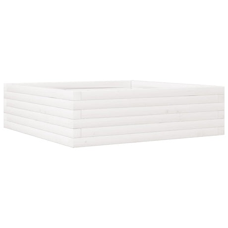 Vidaxx plantekasse 80x80x23 cm massiv fyrretræ hvid