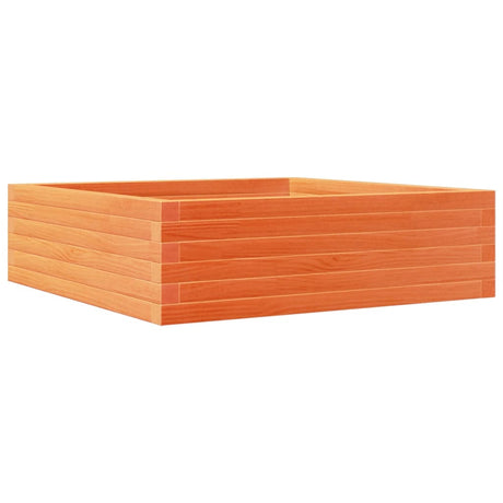 Vidaxx plantekasse 80x80x23 cm massiv fyrretræ, vask brun