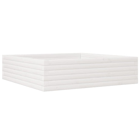 Vidaxx plantekasse 90x90x23 cm massiv fyrretræ hvid