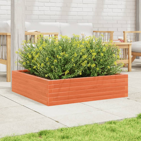 Vidaxx plantekasse 90x90x23 cm massiv fyrretræ, vask brun