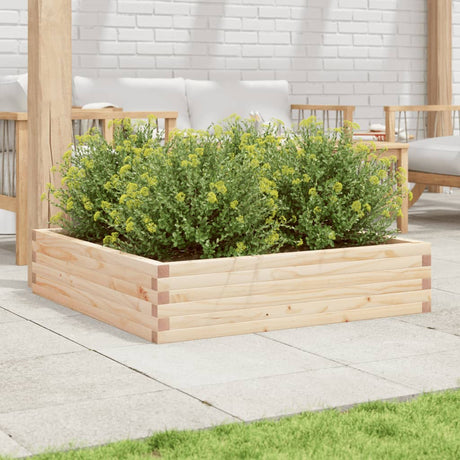 Vidaxx plantekasse 100x100x23 cm massivt fyrretræ