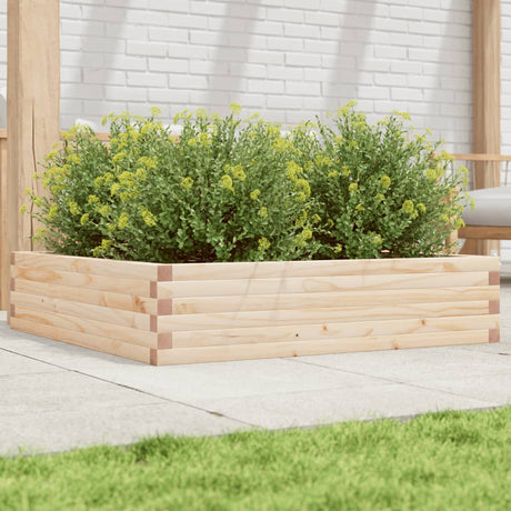 Vidaxx plantekasse 100x100x23 cm massivt fyrretræ