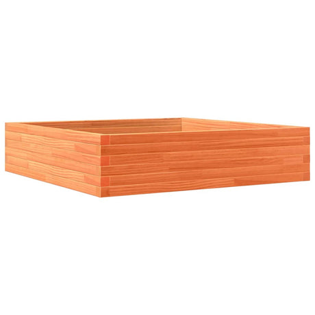 Vidaxx plantekasse 100x100x23 cm massiv fyrretræ, vask brun