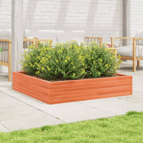 Vidaxx plantekasse 110x110x23 cm massiv fyrretræ, vask brun