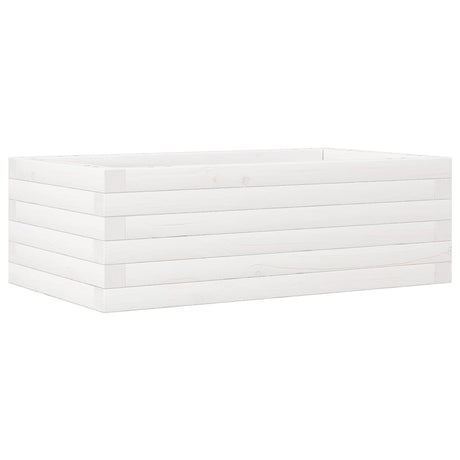 Vidaxx plantekasse 70x40x23 cm massiv fyrretræ hvid