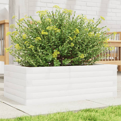 Vidaxx plantekasse 70x40x23 cm massiv fyrretræ hvid
