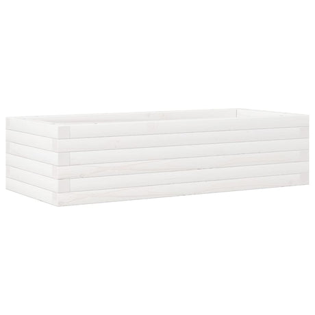 Vidaxx plantekasse 90x40x23 cm massiv fyrretræ hvid