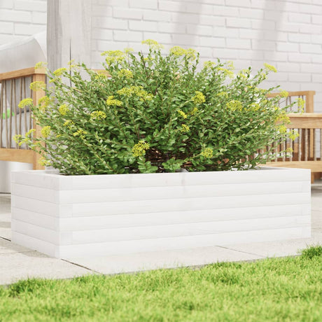 Vidaxx plantekasse 90x40x23 cm massiv fyrretræ hvid