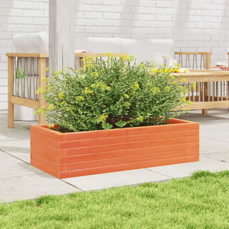 Vidaxx plantekasse 90x40x23 cm massiv fyrretræ, vask brun