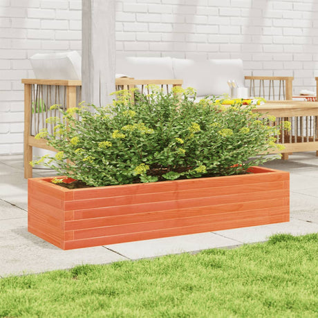 Vidaxx plantekasse 110x40x23 cm massiv fyrretræ, vask brun