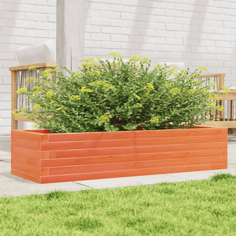 Vidaxx plantekasse 110x40x23 cm massiv fyrretræ, vask brun