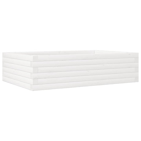 Vidaxx plantekasse 90x60x23 cm massiv fyrretræ hvid