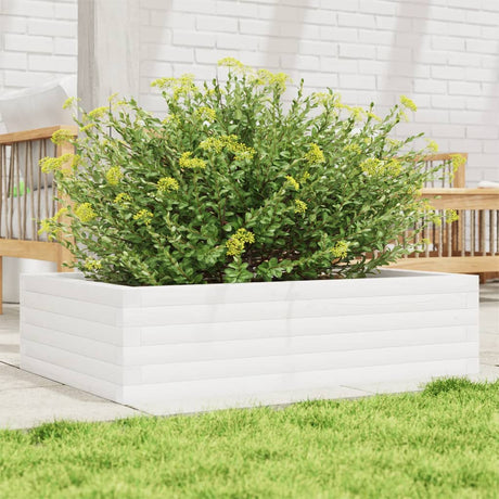 Vidaxx plantekasse 90x60x23 cm massiv fyrretræ hvid