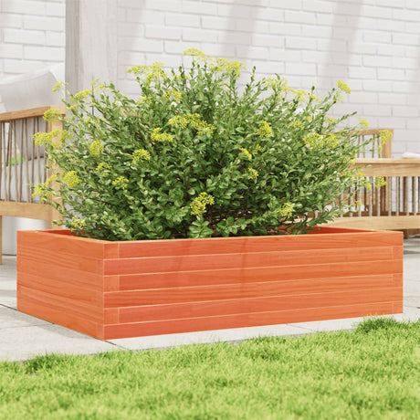 Vidaxx plantekasse 90x60x23 cm massiv fyrretræ, vask brun