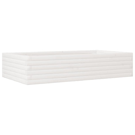 Vidaxx plantekasse 110x60x23 cm massiv fyrretræ hvid