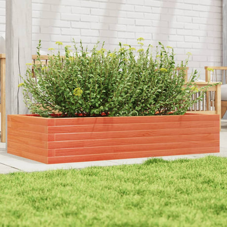 Vidaxx plantekasse 110x60x23 cm massiv fyrretræ, vask brun