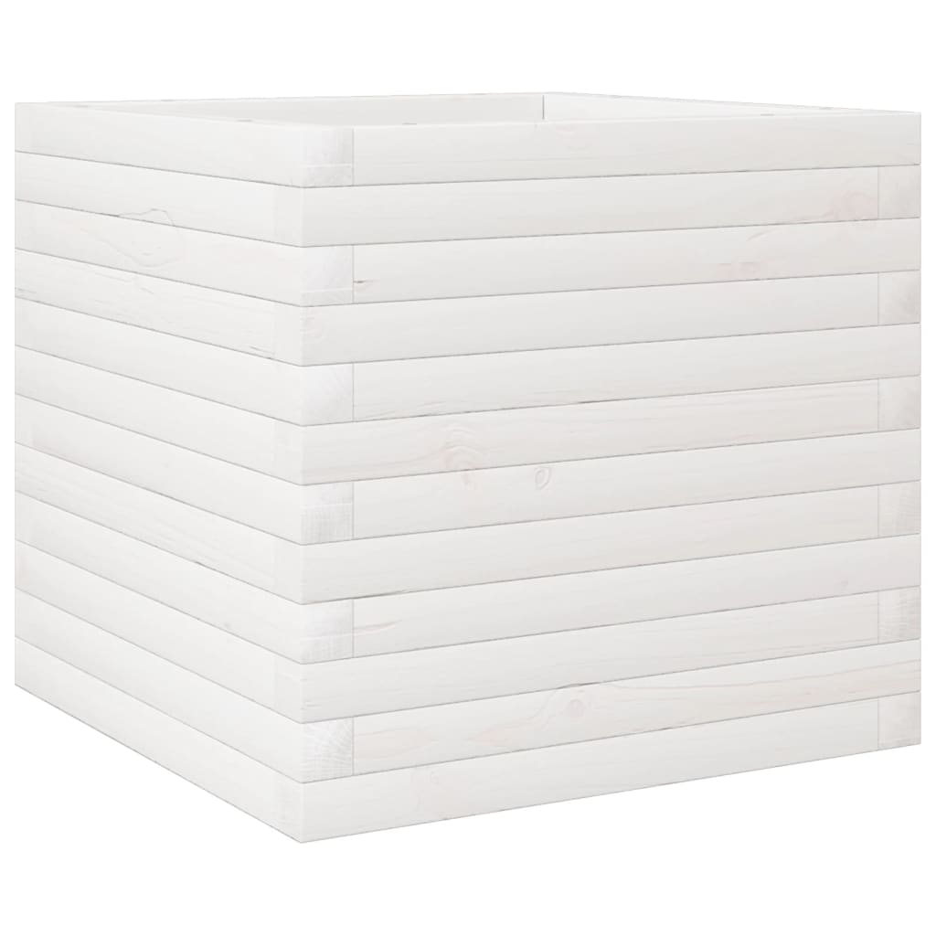 Vidaxx plantekasse 50x50x45,5 cm massiv fyrretræ hvid